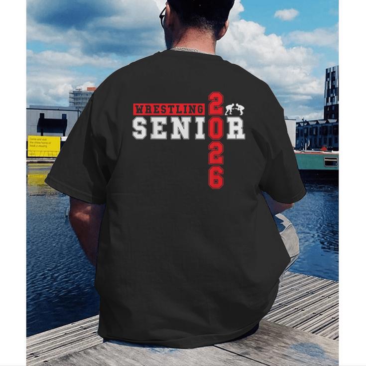 Wrestling Senior Night Wrestling Senior 2026 Graduation 13 Men's Back Print T-Shirt