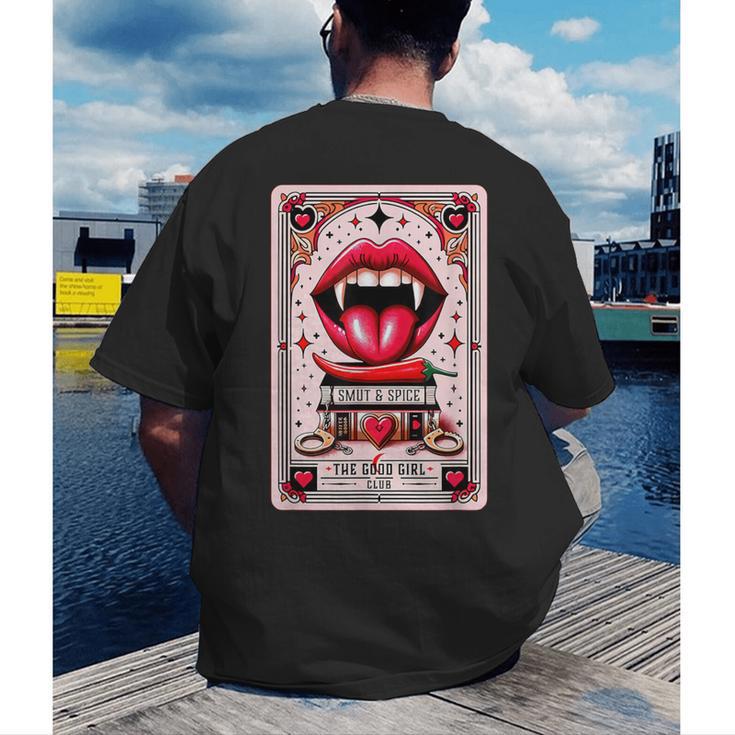 Yes Sir The Good-Girl The Good-Girl Tarot Card Smut Book Men's Back Print T-Shirt