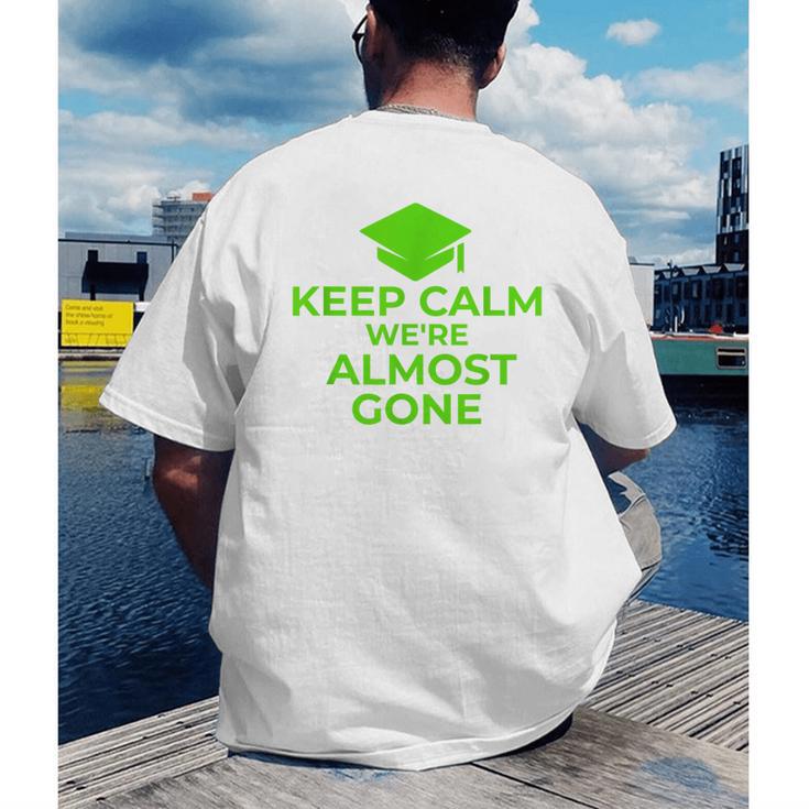 2018 Graduation Red Green High School Color Men's Back Print T-Shirt