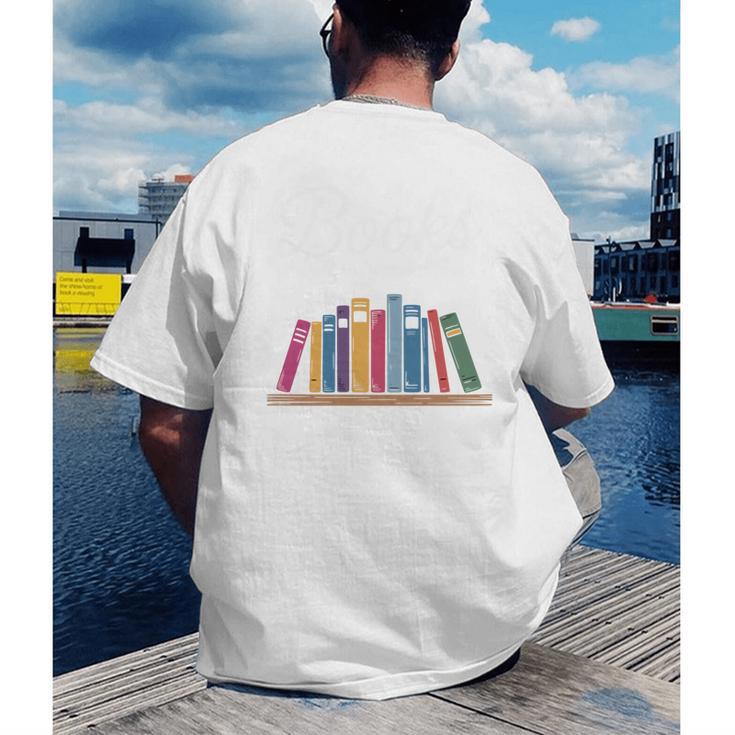 Books The Original Handheld Device Book Lovers Men's Back Print T-Shirt