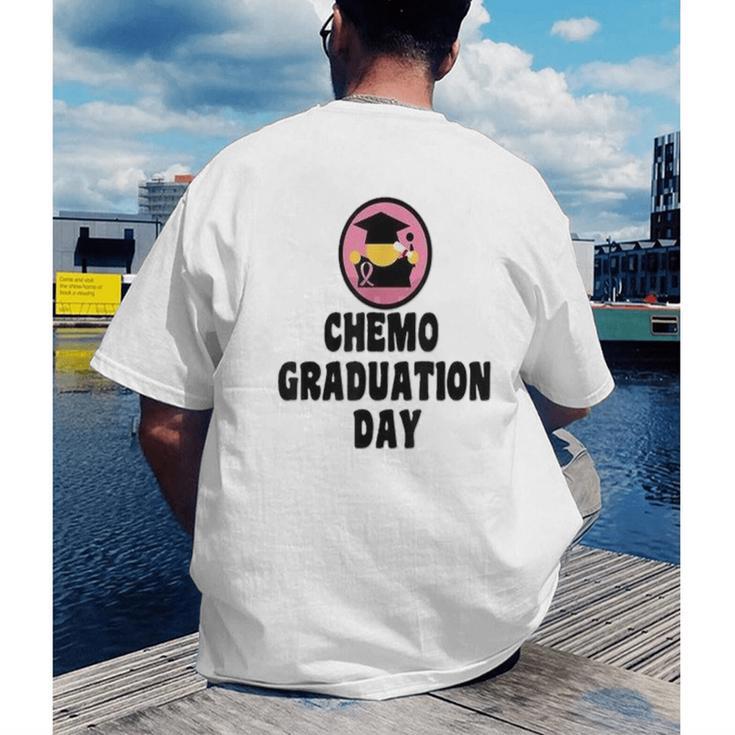 Chemo Graduation Day Victory Support Shirt Men's Back Print T-Shirt