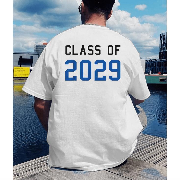 Class Of 2029 Graduation T-Shirts Men's Back Print T-Shirt
