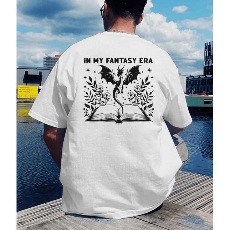 In My Fantasy Era Book Lover Tee Premium Tri-Blend Men's Back Print T-Shirt