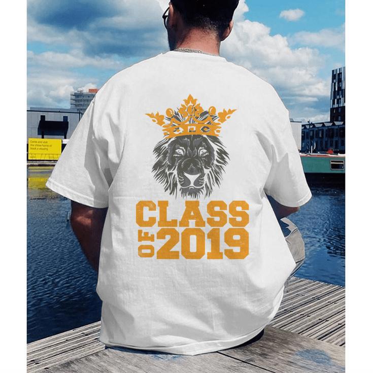 High School King Graduation Shirt Class Of 2019 Seniors Men's Back Print T-Shirt