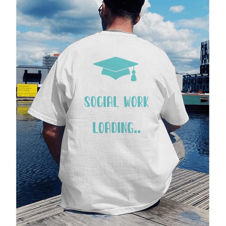 Masters Of Social Work Loading MSW Graduation Future Social Men's Back Print T-Shirt