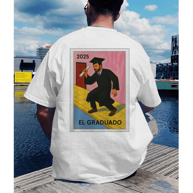 Mexican For Graduation 2025 El Graduado Premium Tri-Blend Men's Back Print T-Shirt