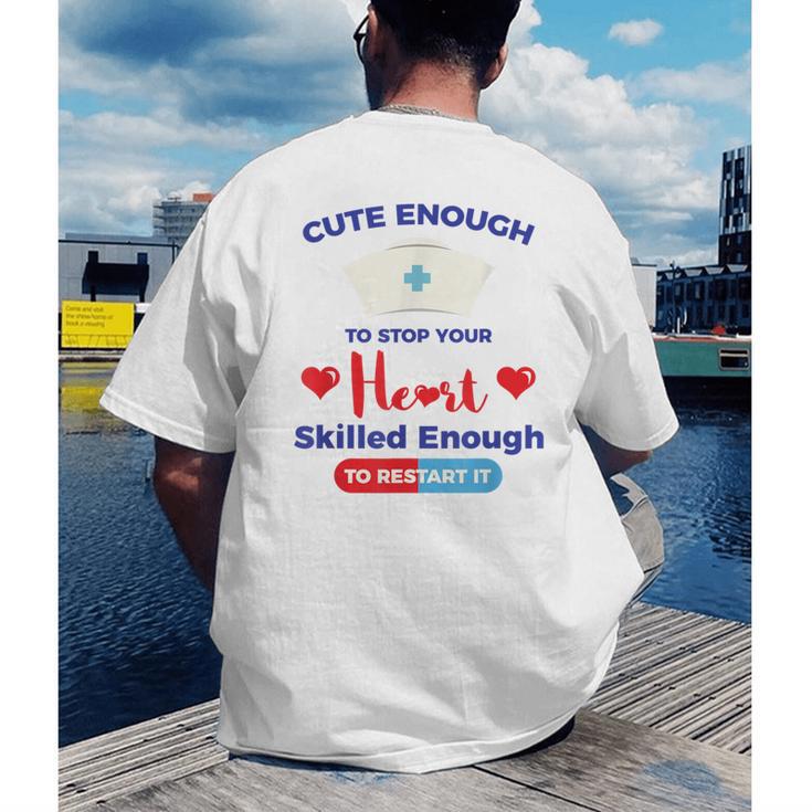 Nurse Tshirt Graduation Nursing School Birthday Men's Back Print T-Shirt