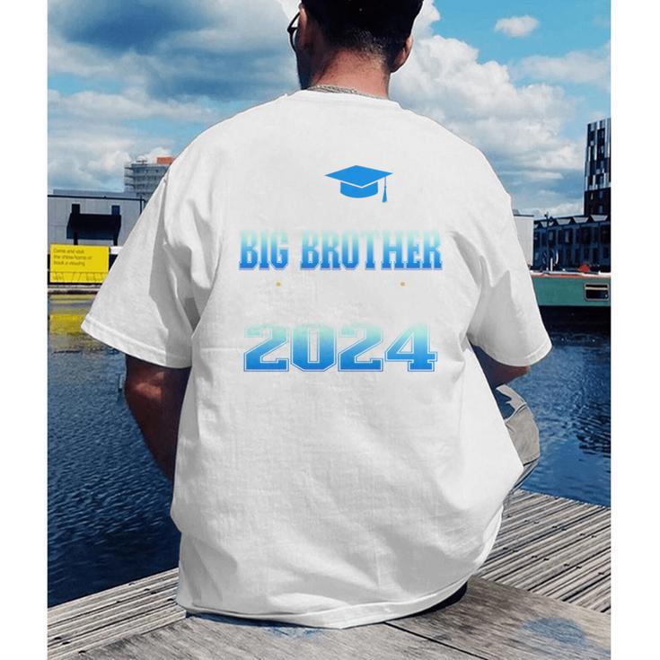Proud Big Brother Of 5th Grade Graduate 2024 Graduation Men's Back Print T-Shirt