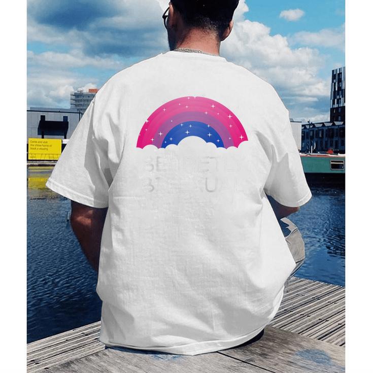 Secretly Bisexual Bi Introvert Bi Pride Antisocial LGBTQ Raglan Baseball Tee Men's Back Print T-Shirt