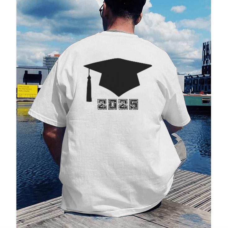 SENIOR 2025 Cute Graduation Class Of 2025 Graduate Men's Back Print T-Shirt