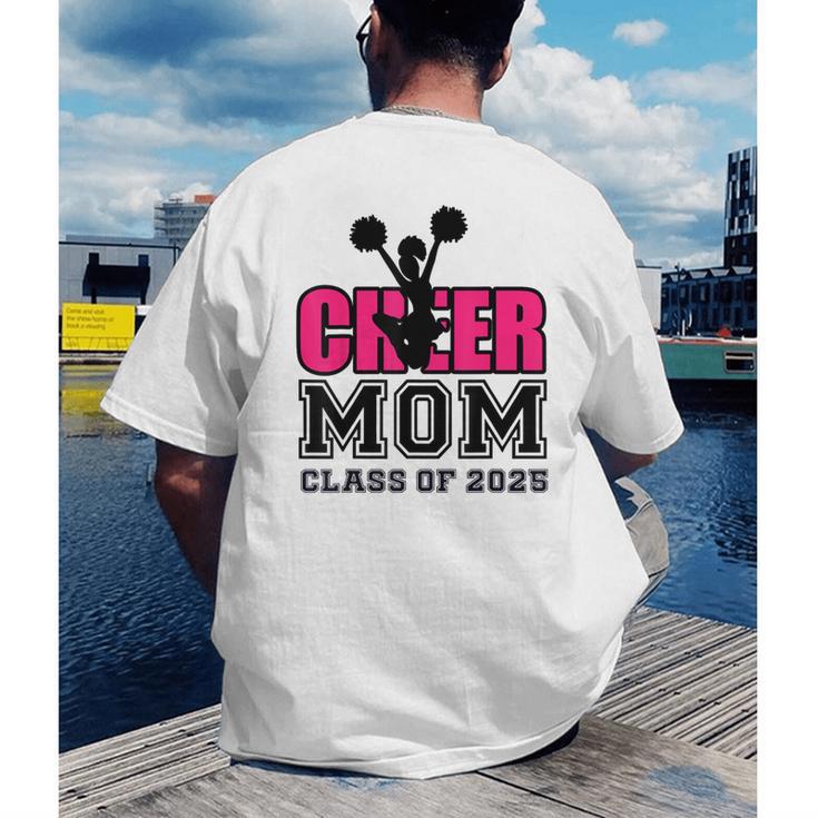 Senior Cheerleader Mom Cheer Class Of 2025 Graduation Women Men's Back Print T-Shirt