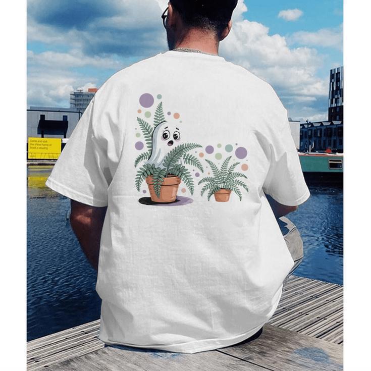 Social Anxiety Introvert Nervous Awkward Socially Men's Back Print T-Shirt