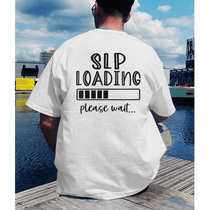 Speech Pathologist Loading 2021 Graduation Speech Therapist Men's Back Print T-Shirt