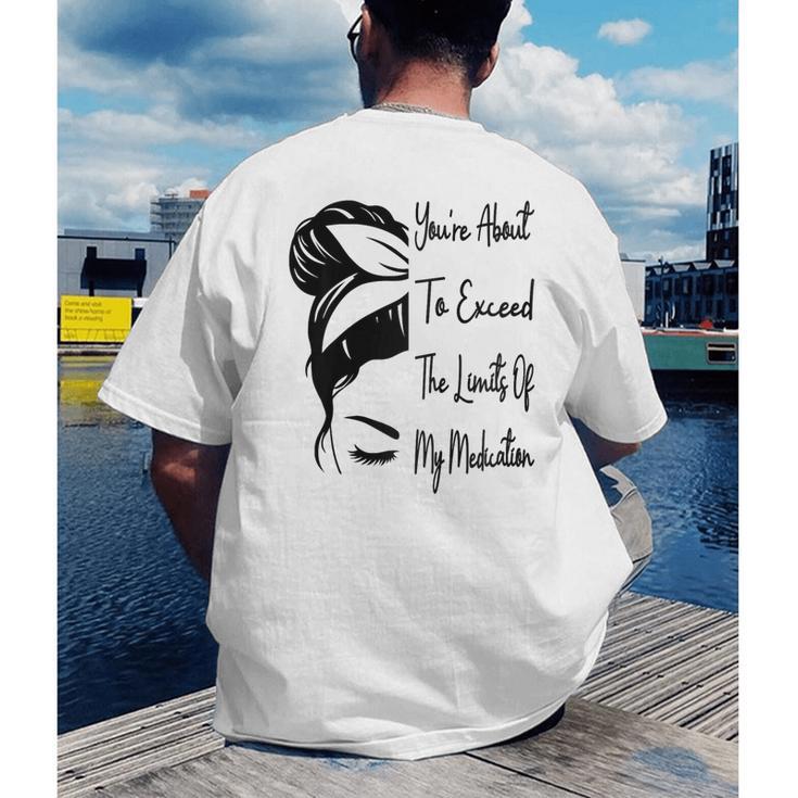 You'Re About To Exceed The Limits Of My Medication Introvert Raglan Baseball Tee Men's Back Print T-Shirt You'Re About To Exceed The Limits Of My Medication Introvert Raglan Baseball Tee Men's Back Print T-Shirt
