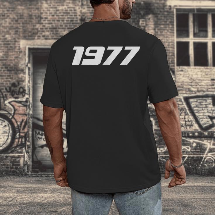 1977 Printed For 70's Birthdays Events Graduations T-Shirt Men's Back Print T-Shirt