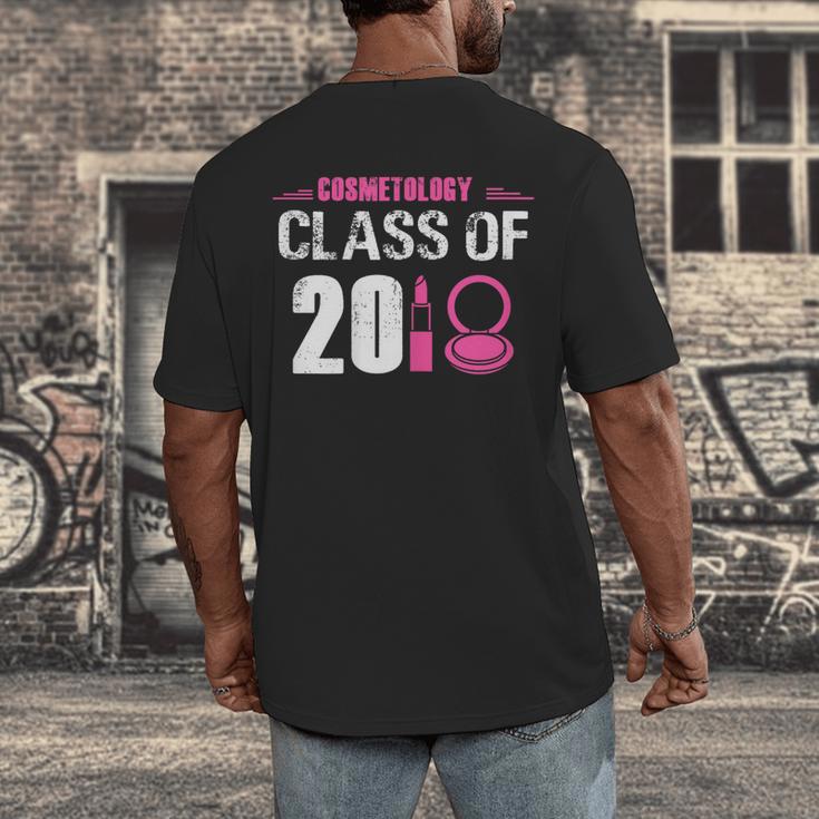 2018 Cosmetology Graduation Shirt Makeup Artist Men's Back Print T-Shirt