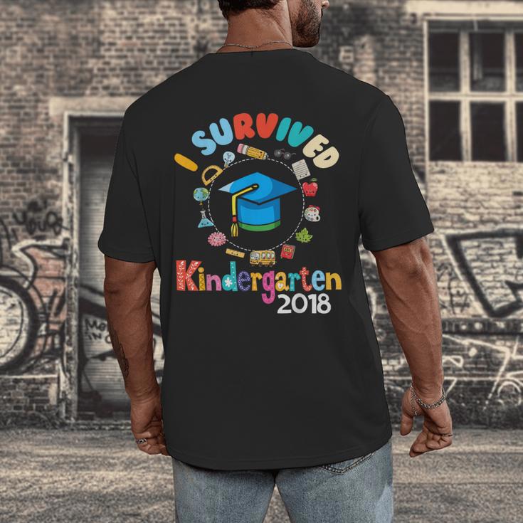 2018 Kindergarten Graduation Graduate Boys Girls Shirt Men's Back Print T-Shirt