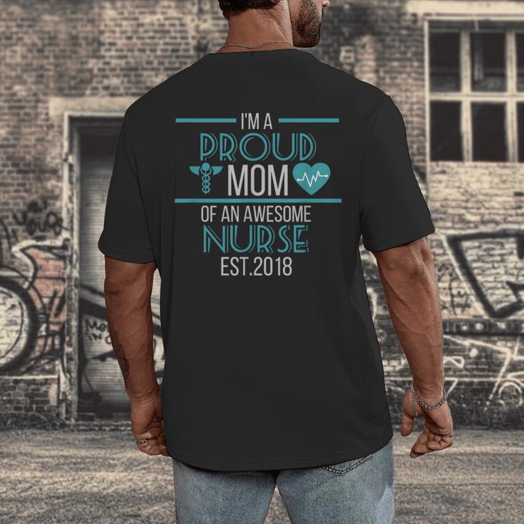 2018 Nursing Graduation Shirt For Nurse Student Mom Men's Back Print T-Shirt