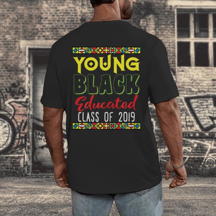 2019 African American High School Graduation SeniorShirt Men's Back Print T-Shirt