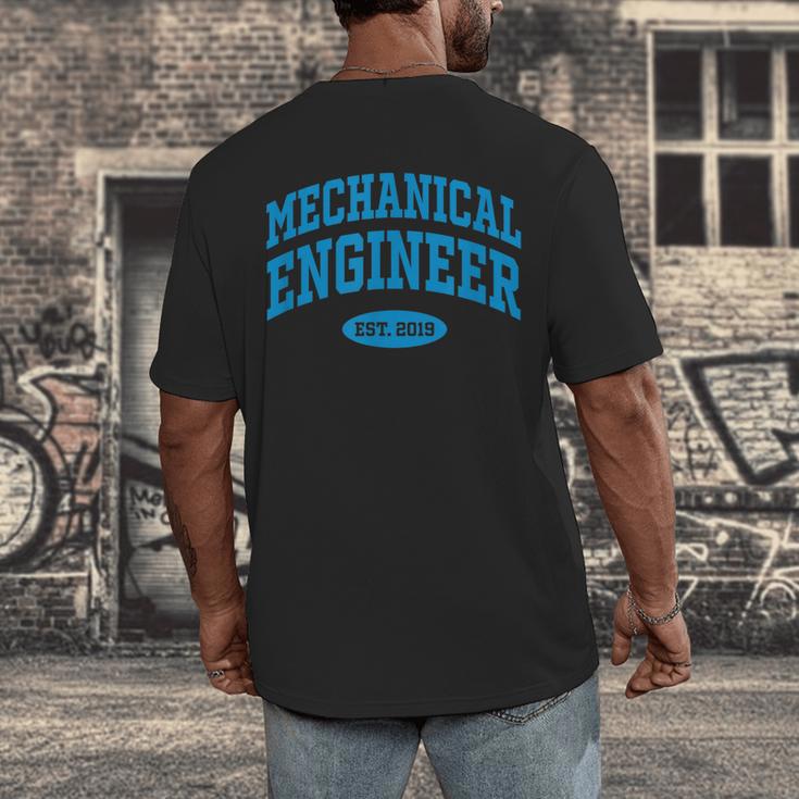 2019 Graduation For Mechanical Engineer Men's Back Print T-Shirt