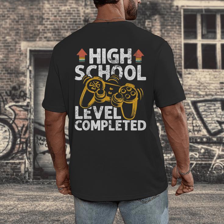 2019 High School Graduation Gamer Graduation Men's Back Print T-Shirt