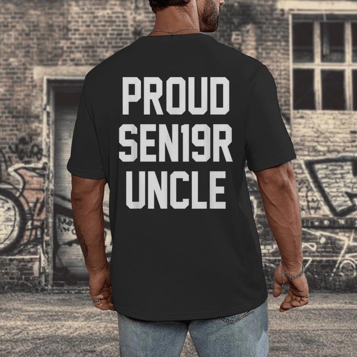2019 Senior Uncle SEN19R Class Graduation PartyShirt Men's Back Print T-Shirt