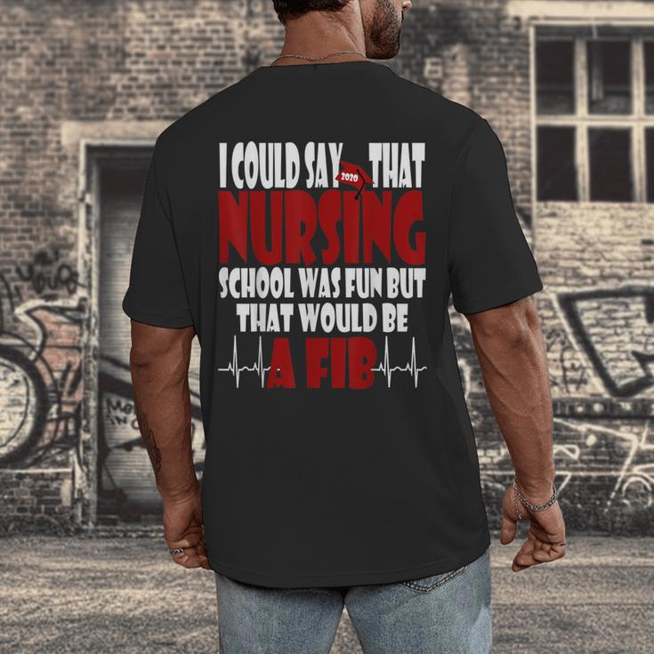 2020 Graduation Nurses RN LPN NP Men's Back Print T-Shirt