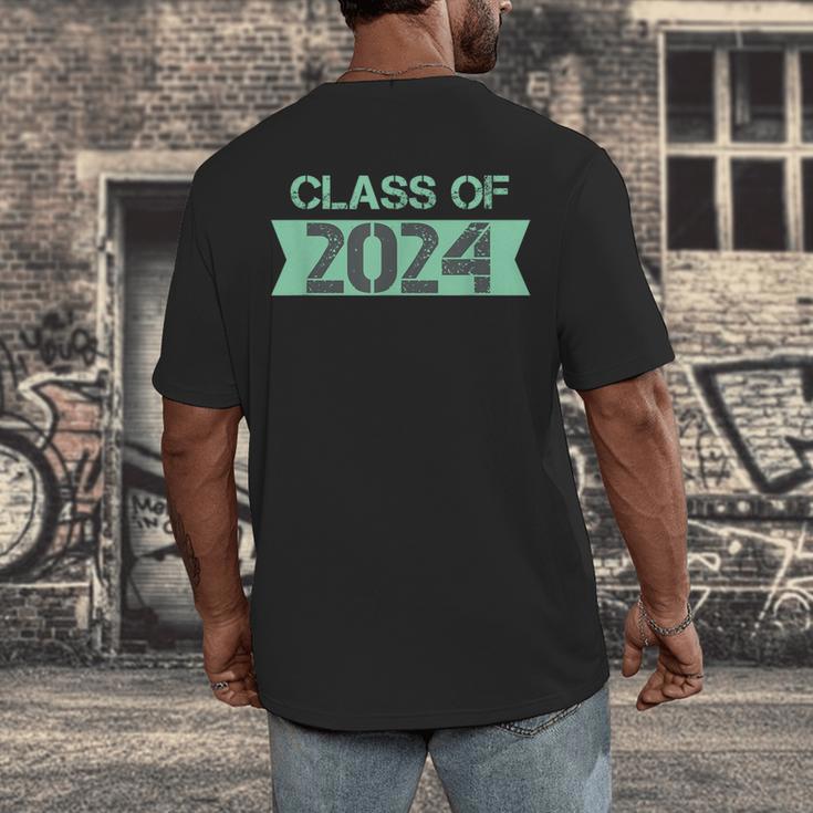 2024 Senior Class Graduation Shirt Graduate Men's Back Print T-Shirt