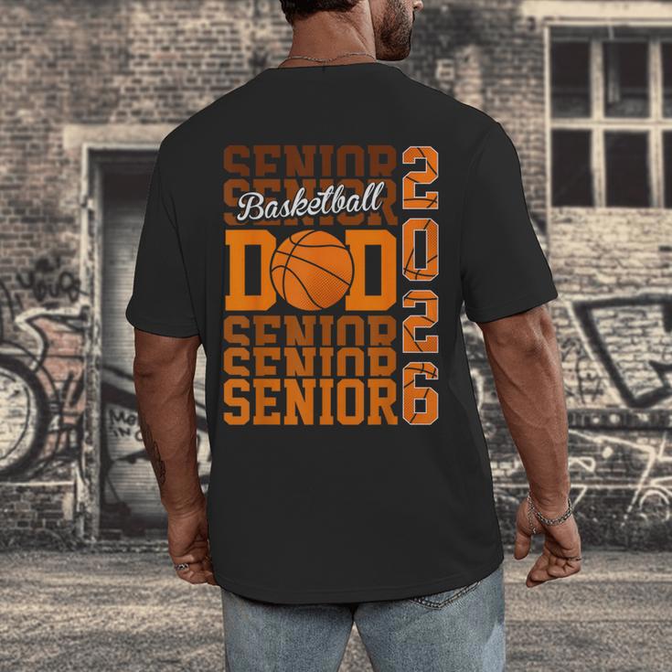2026 Basketball Senior Dad Graduation Matching Family Men's Back Print T-Shirt