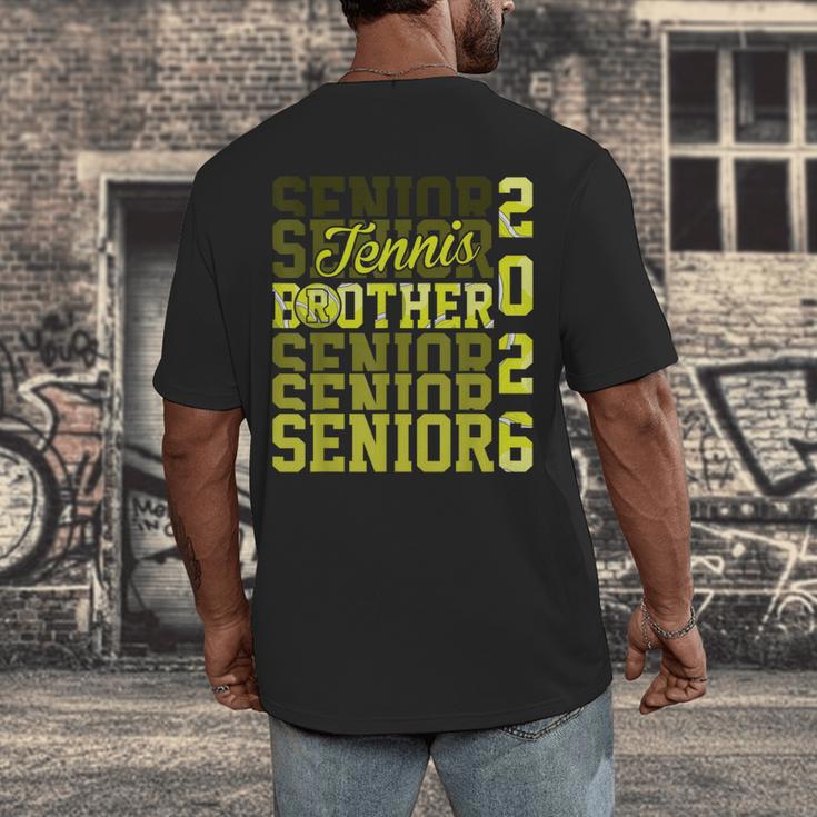 2026 Tennis Senior Brother Graduation Matching Family Men's Back Print T-Shirt