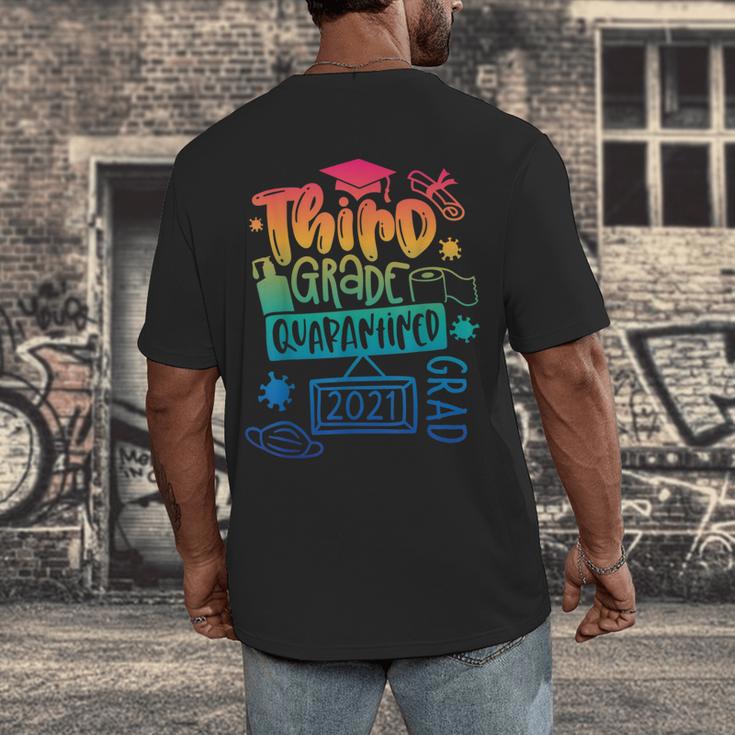 3rd Grade 2021 Graduate Quarantine Third Grade Graduation Men's Back Print T-Shirt