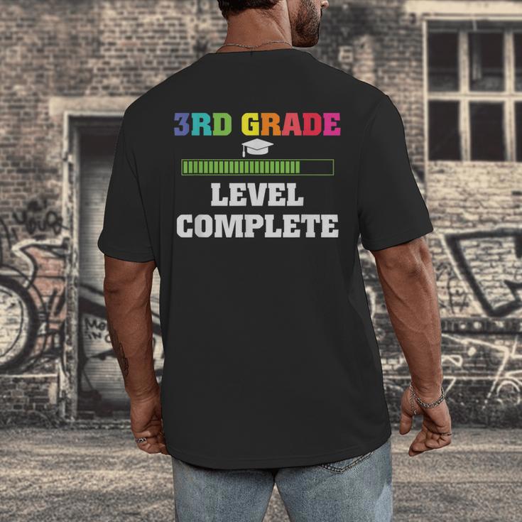 3rd Grade Level Complete Third Grade Graduation Men's Back Print T-Shirt