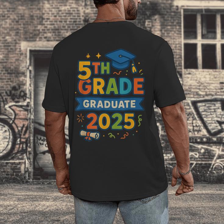 5th Grade Graduation 2025 Graphic – Class Of 2025 Theme Men's Back Print T-Shirt