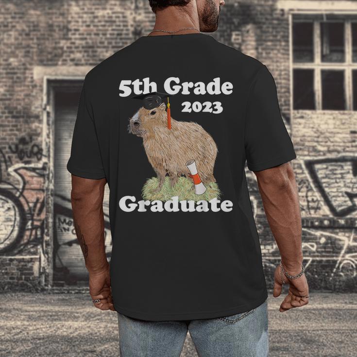 5th Grade Graduation Class Of 2023 Capybara Fifth Graduate Men's Back Print T-Shirt