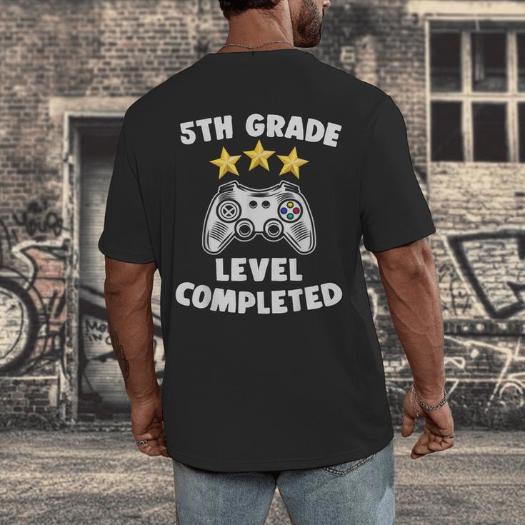5th Grade Graduation Video Gamer Tee Men's Back Print T-Shirt