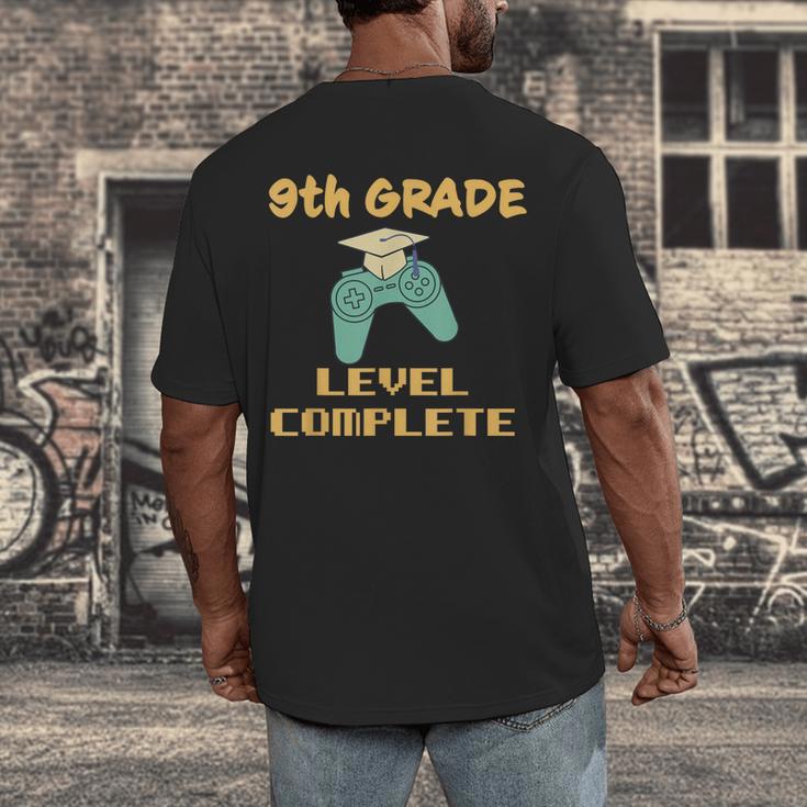 9th Grade Graduate Boys Girls Gamer Ninth Grade Graduation Men's Back Print T-Shirt