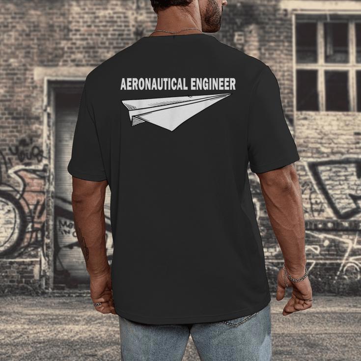 Aerospace Engineer Student Aerospace Engineering Graduation Men's Back Print T-Shirt