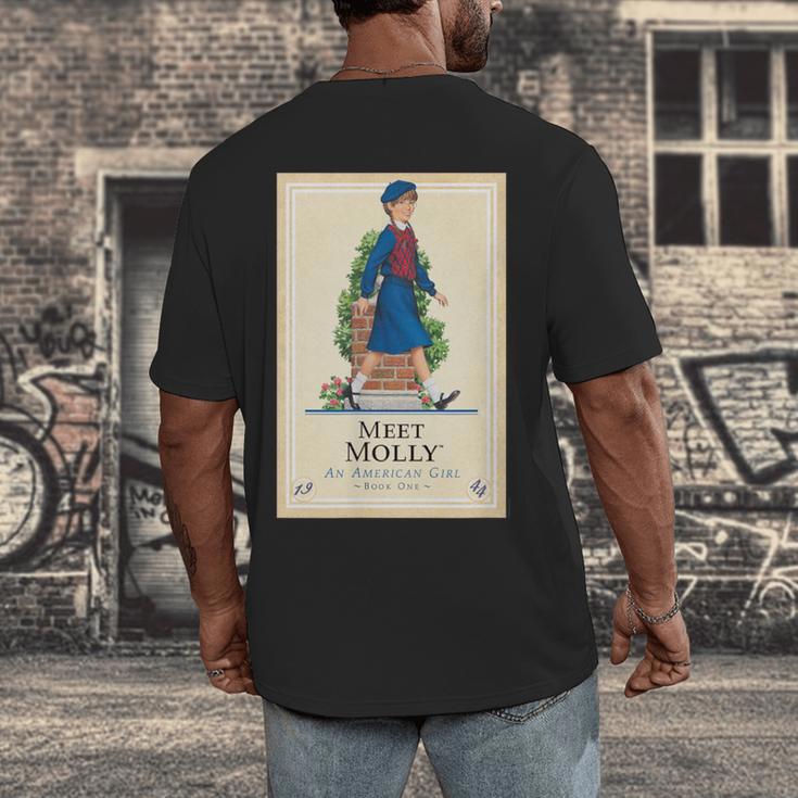 American Girl Meet Molly Book Cover Men's Back Print T-Shirt American Girl Meet Molly Book Cover Men's Back Print T-Shirt