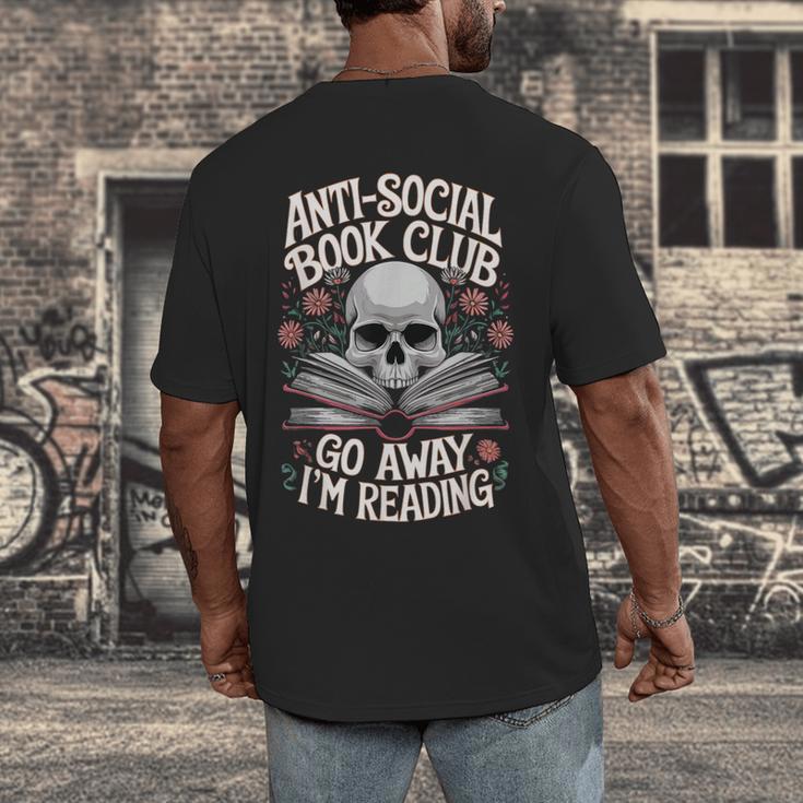 Anti-Social Book Club Go Away Im Reading Men's Back Print T-Shirt Anti-Social Book Club Go Away Im Reading Men's Back Print T-Shirt