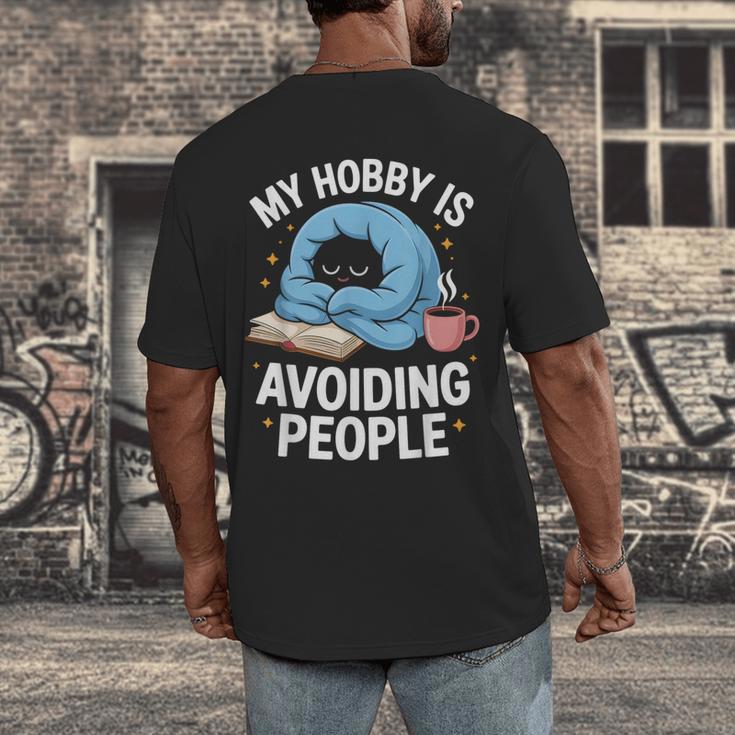 Anti-Social Club Homebody Introvert Hibernate Hermit Shyness Men's Back Print T-Shirt