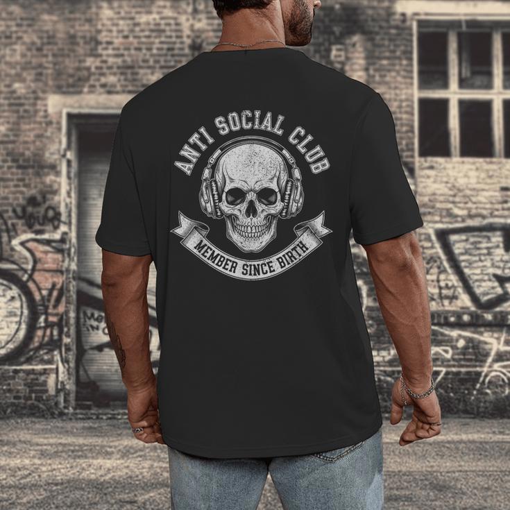 Anti Social Club Official Member Introvert Crest Men's Back Print T-Shirt Anti Social Club Official Member Introvert Crest Men's Back Print T-Shirt