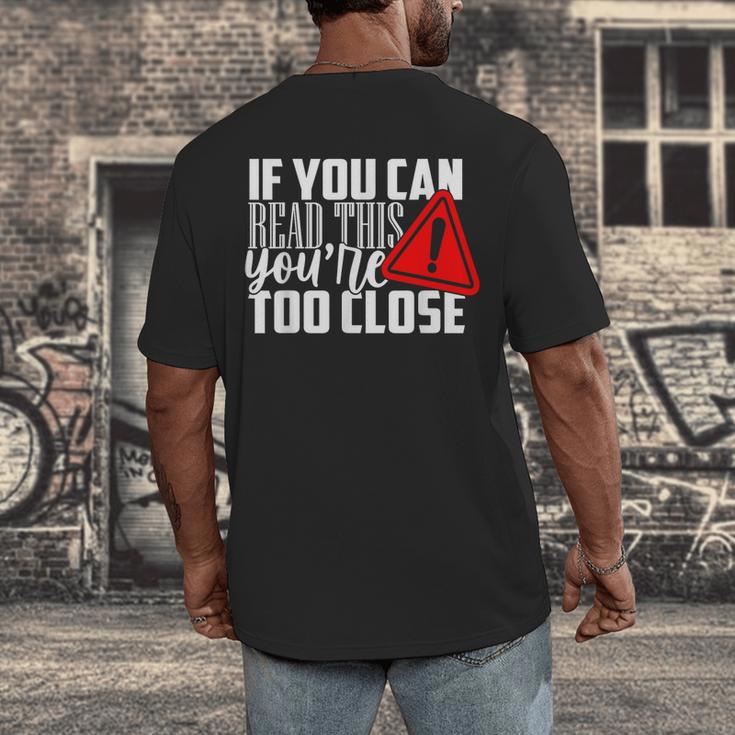 Antisocial Keep Away Sarcastic Bad Attitude Introvert Men's Back Print T-Shirt Antisocial Keep Away Sarcastic Bad Attitude Introvert Men's Back Print T-Shirt