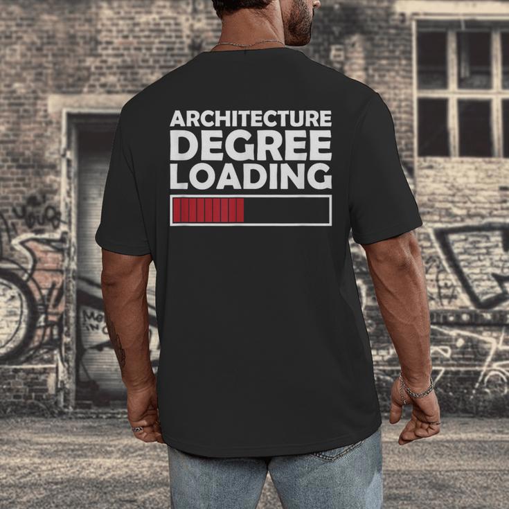 Architecture Degree Loading Graduation Student Men's Back Print T-Shirt