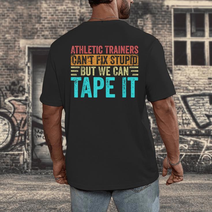 Athletic Trainers Fix Stupid Sports Graduation Vintage Men's Back Print T-Shirt