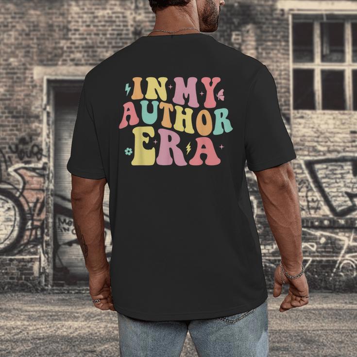 In My Author Era Writer Reading Writing Book Author Men's Back Print T-Shirt In My Author Era Writer Reading Writing Book Author Men's Back Print T-Shirt