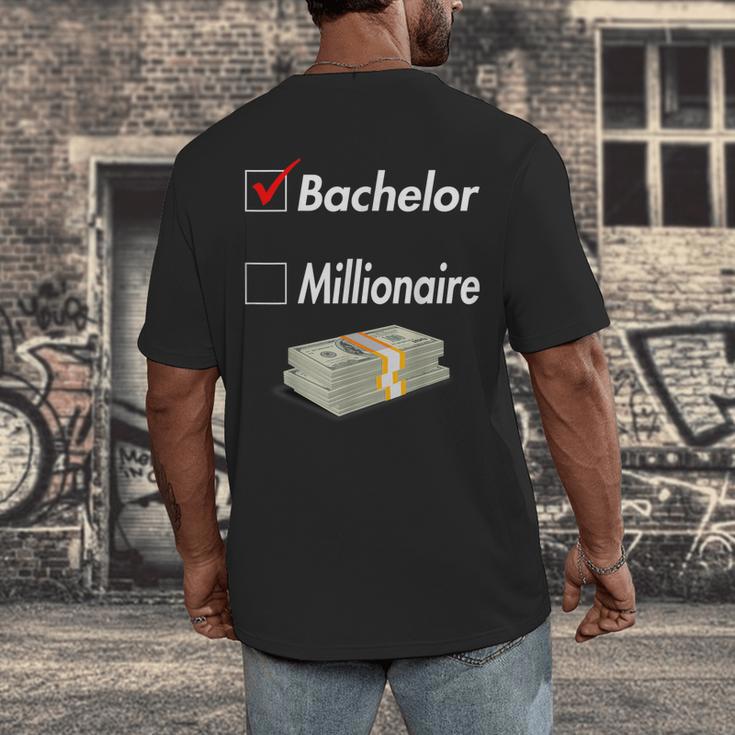 Bachelor Graduation Men's Back Print T-Shirt