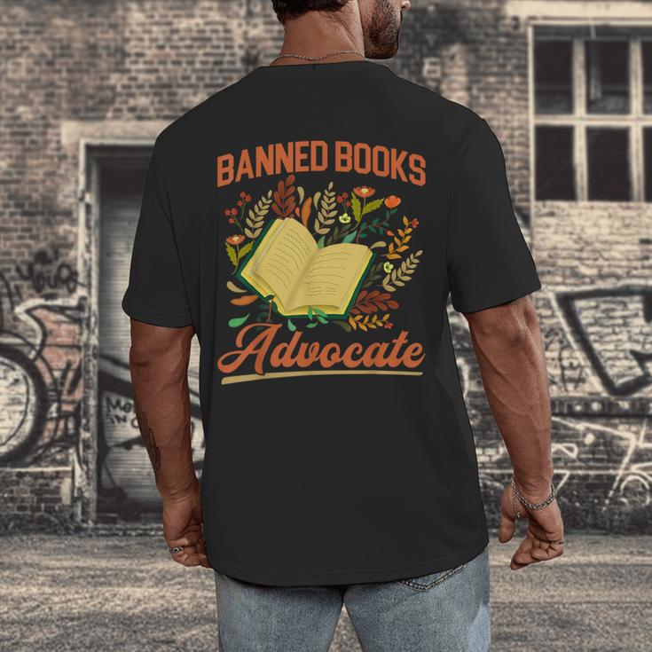 Banned Books Week Read Banned Books Reader Men's Back Print T-Shirt