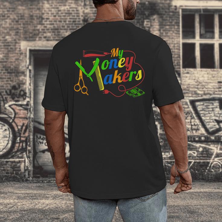 Barbering Tools Barber School Graduation Gear T-Shirt Men's Back Print T-Shirt