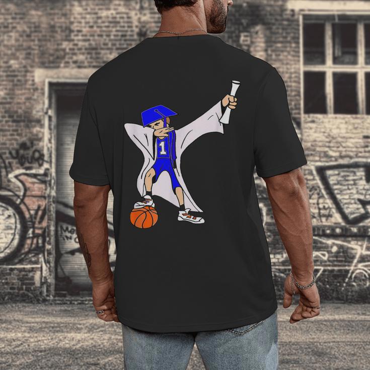 Basketball Dabbing Shirt Senior Graduation Him Her Men's Back Print T-Shirt