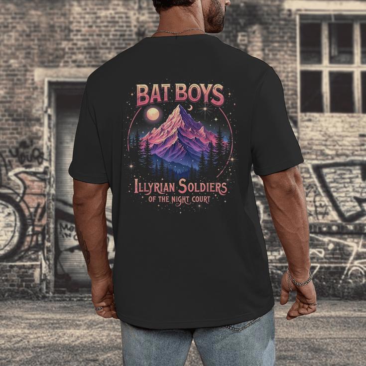 Bat Boys Night Court Mountain Nesta Bookworm ACOSF Bookish Men's Back Print T-Shirt